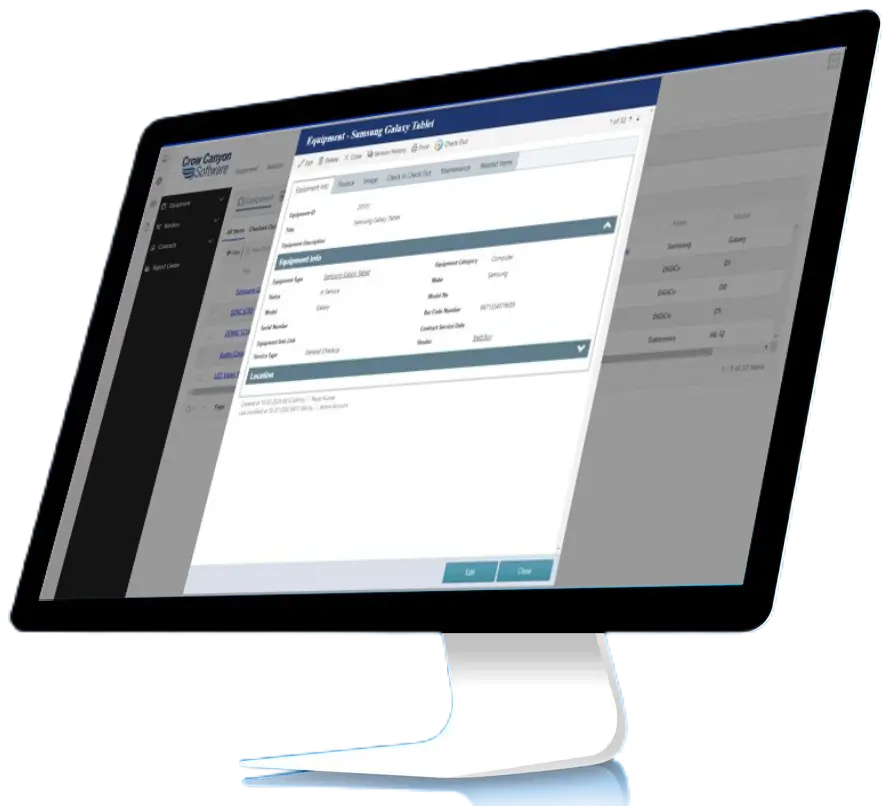 Integration Benefits: Asset Journey on computer screen